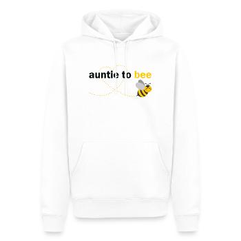 Auntie To Bee - Men’s Premium Organic Hoodie - white - Front - Nico (187cm)