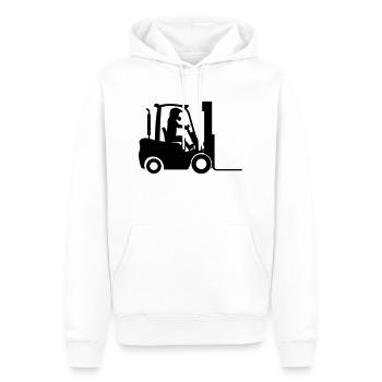 Stapler Gabelstapler - Männer Premium Bio Hoodie - Weiß - Vorne - Nico (187cm)