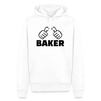 Boulanger - Sweat à capuche Premium bio Homme - blanc - Devant - Nico (187cm)