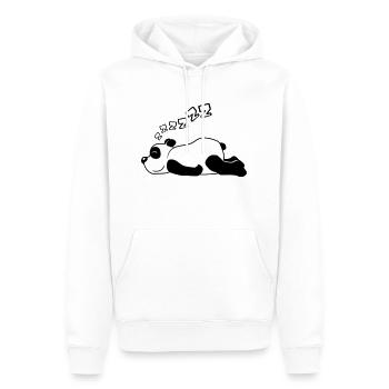 ZZZZZZ Panda Baer - Männer Premium Bio Hoodie - Weiß - Vorne - Nico (187cm)