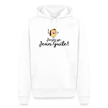 Joyeuse Jean Guile - Sweat à capuche Premium bio Homme - blanc - Devant - Nico (187cm)