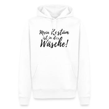 Mein Kostüm ist in der Wäsche - Männer Premium Bio Hoodie - Weiß - Vorne - Nico (187cm)