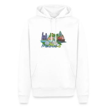 My favorite city design - Montreal - Men’s Premium Organic Hoodie - white - Front - Nico (187cm)