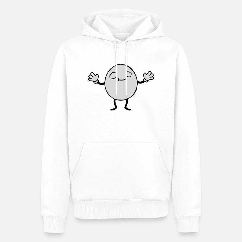 Ei Mann Design - Männer Premium Bio Hoodie - Weiß