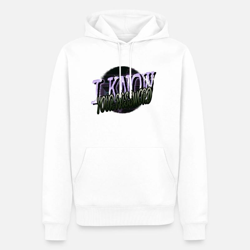 birthday hacker anonymous hacker hacking - Männer Premium Bio Hoodie - Weiß
