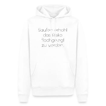 saufen flachgelegt werden Spaß Urlaub Sommer Sonne - Männer Premium Bio Hoodie - Weiß - Vorne - Nico (187cm)