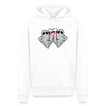 2 Wein trinkende Geister - Männer Premium Bio Hoodie - Weiß - Vorne - Nico (187cm)