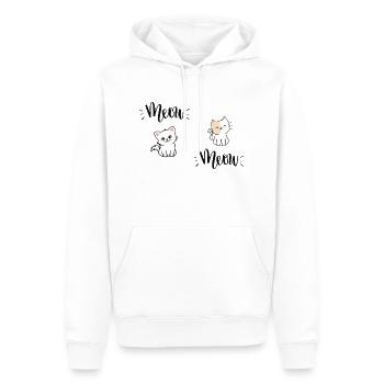 kittens meow - cute to offer - funny gift - Men’s Premium Organic Hoodie - white - Front - Nico (187cm)