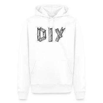 diy - do it yourself - Männer Premium Bio Hoodie - Weiß - Vorne - Nico (187cm)