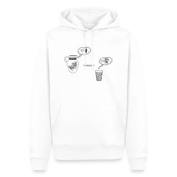 Bembel denkblase - Männer Premium Bio Hoodie - Weiß - Vorne - Nico (187cm)