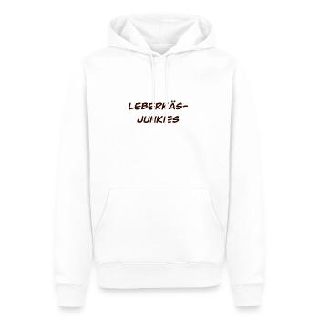 leberkäs junkies - Männer Premium Bio Hoodie - Weiß - Vorne - Nico (187cm)
