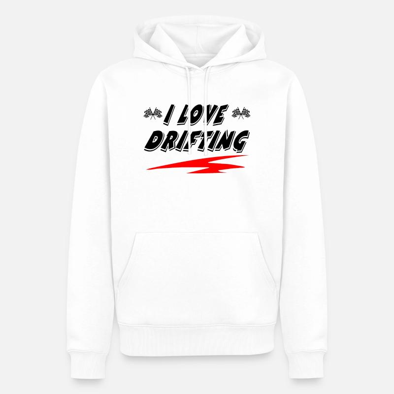 Auto - Männer Premium Bio Hoodie - Weiß