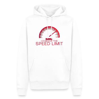 I Forgot The Speed Limit - Men’s Premium Organic Hoodie - white - Front - Nico (187cm)