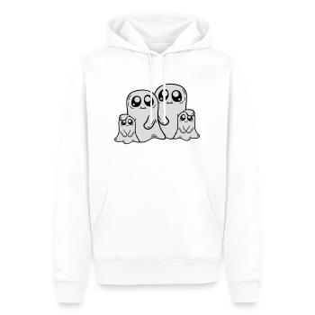Parents Enfants Fantômes Famille - Sweat à capuche Premium bio Homme - blanc - Devant - Nico (187cm)