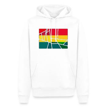 Bolivien - Männer Premium Bio Hoodie - Weiß - Vorne - Nico (187cm)