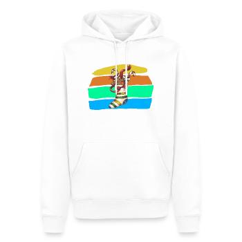 Weihnachten - Männer Premium Bio Hoodie - Weiß - Vorne - Nico (187cm)