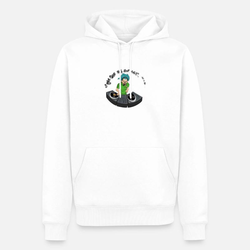 SELEKTA 3 - Sweat à capuche Premium bio Homme - blanc