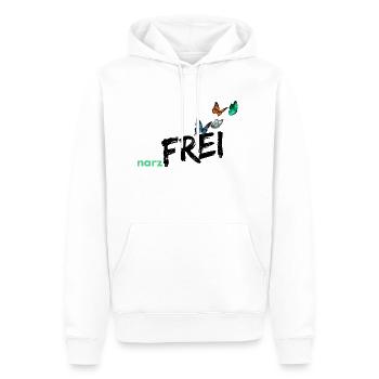 narzfrei schwarz - Männer Premium Bio Hoodie - Weiß - Vorne - Nico (187cm)