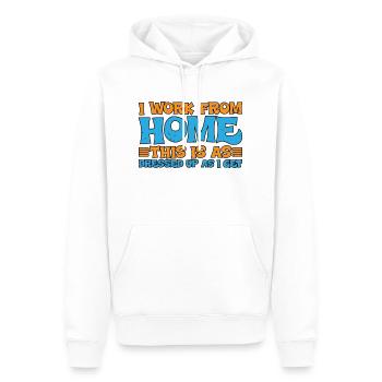 I Work From Home, This Is As Dressed Up As I Get 3 - Männer Premium Bio Hoodie - Weiß - Vorne - Nico (187cm)