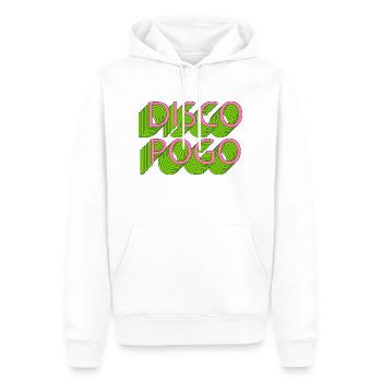 Disco Pogo - Männer Premium Bio Hoodie - Weiß - Vorne - Nico (187cm)