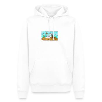 Un scarabée - Sweat à capuche Premium bio Homme - blanc - Devant - Nico (187cm)