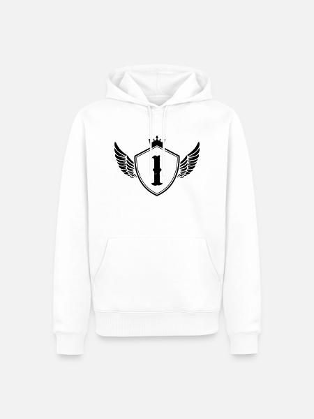 Coat of arms 1 - Men’s Premium Organic Hoodie - white