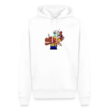Silvertree Anime Collection - Männer Premium Bio Hoodie - Weiß - Vorne - Nico (187cm)