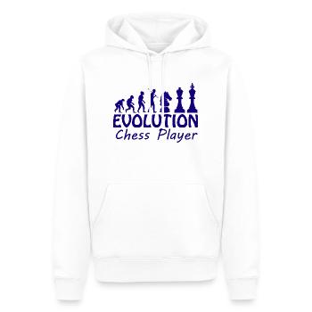 Boardgame Chess Backgammon Game Night - Men’s Premium Organic Hoodie - white - Front - Nico (187cm)