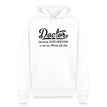 Arzt - Männer Premium Bio Hoodie - Weiß - Vorne - Nico (187cm)