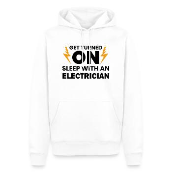 Artisan bricoleur Artisan Artisan Outil Construction - Sweat à capuche Premium bio Homme - blanc - Devant - Nico (187cm)