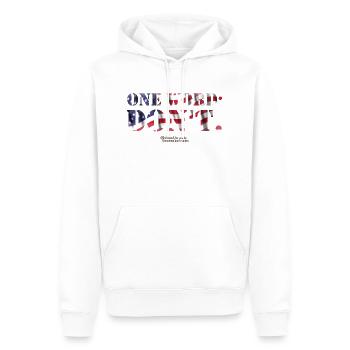 USA Flag Biden Quote - Men’s Premium Organic Hoodie - white - Front - Nico (187cm)
