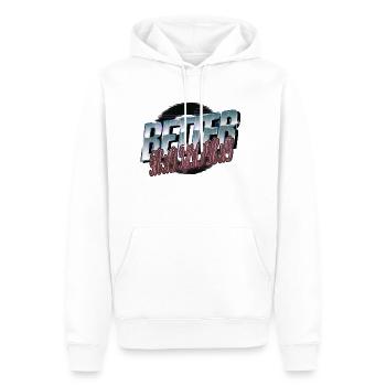 feminine awesome present idea book reader - Männer Premium Bio Hoodie - Weiß - Vorne - Nico (187cm)
