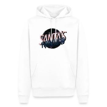 drôle citation blague bodybuilder mignon présent - Sweat à capuche Premium bio Homme - blanc - Devant - Nico (187cm)