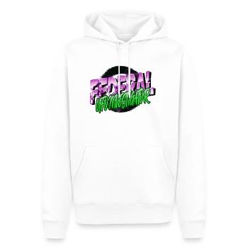 Blagues 2019 Humour Alien OVNI Citation Drôle - Sweat à capuche Premium bio Homme - blanc - Devant - Nico (187cm)
