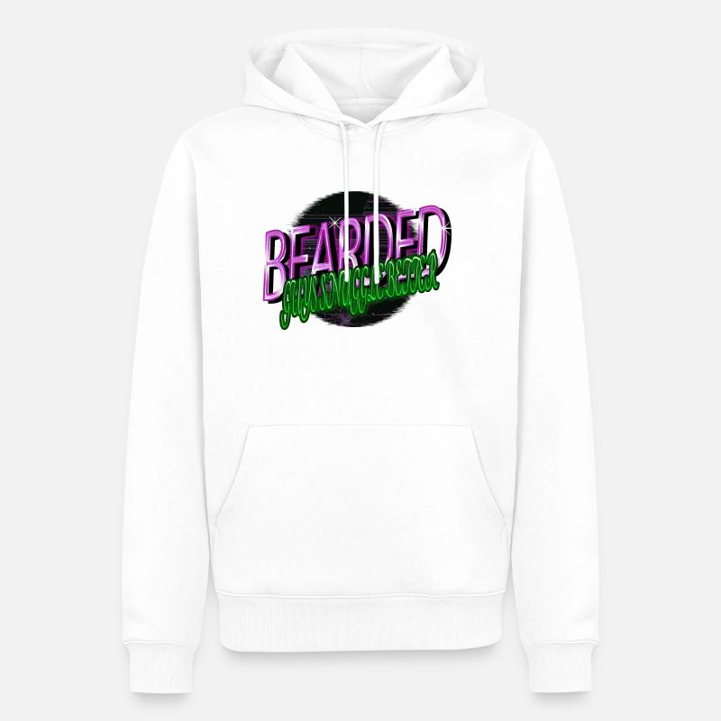 whitebeard daddy bear wizard whitebeard - Männer Premium Bio Hoodie - Weiß