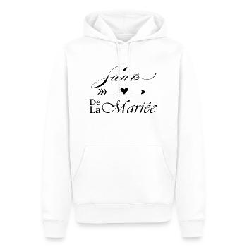 Schwester der Braut - Männer Premium Bio Hoodie - Weiß - Vorne - Nico (187cm)