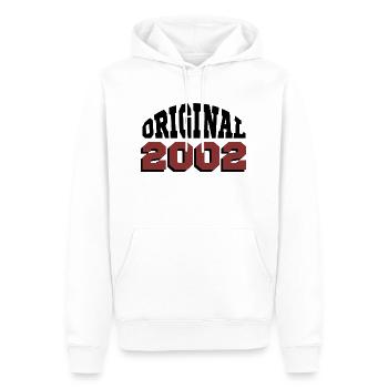 Original 2002 - Sweat à capuche Premium bio Homme - blanc - Devant - Nico (187cm)