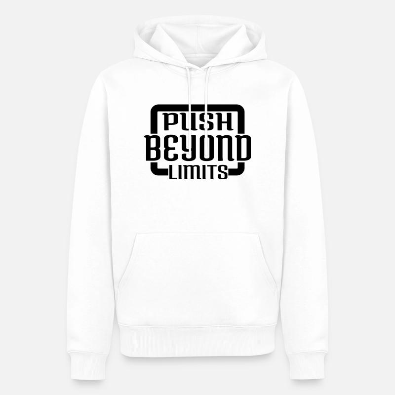 idée cadeau d’anniversaire cool - Sweat à capuche Premium bio Homme - blanc