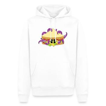 TENTAKEL-BISSE - Männer Premium Bio Hoodie - Weiß - Vorne - Nico (187cm)