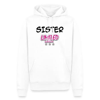 SISTER LIMITED EDITION - Männer Premium Bio Hoodie - Weiß - Vorne - Nico (187cm)