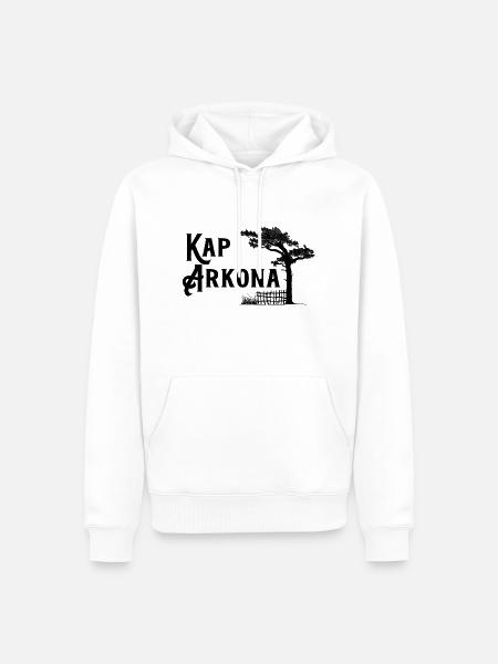 Kap Arkona, Heimat der Kreidefelsen - Männer Premium Bio Hoodie - Weiß