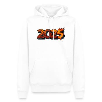 2025 - Sweat à capuche Premium bio Homme - blanc - Devant - Nico (187cm)