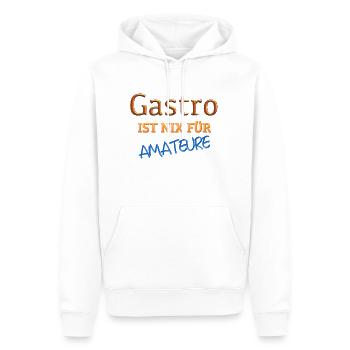 Gastro - Männer Premium Bio Hoodie - Weiß - Vorne - Nico (187cm)