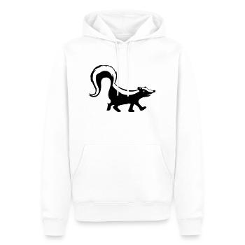 Mouffette 1 - Sweat à capuche Premium bio Homme - blanc - Devant - Nico (187cm)