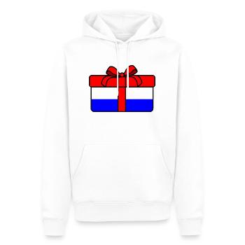 Offrir le drapeau des Pays-Bas - Sweat à capuche Premium bio Homme - blanc - Devant - Nico (187cm)