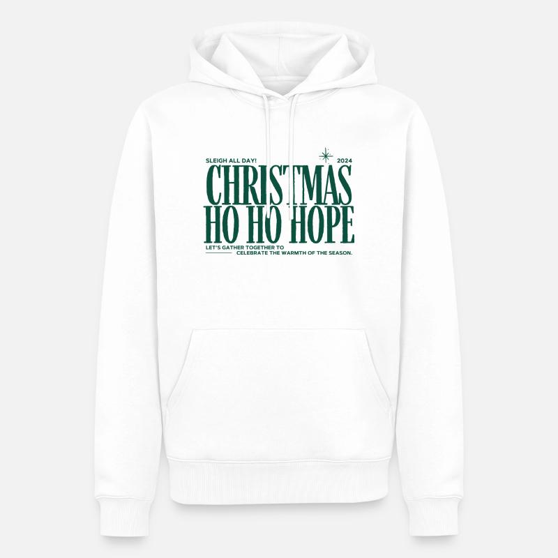 Christmas Sweater - Weihnachtspullover - Männer Premium Bio Hoodie - Weiß