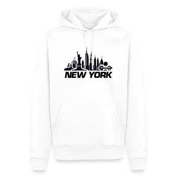 new york skyline ny - Männer Premium Bio Hoodie - Weiß - Vorne - Nico (187cm)