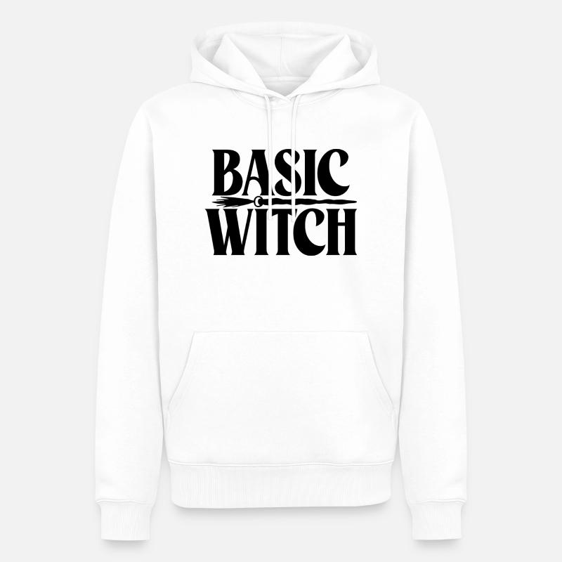 Sorcière de base - Sweat à capuche Premium bio Homme - blanc