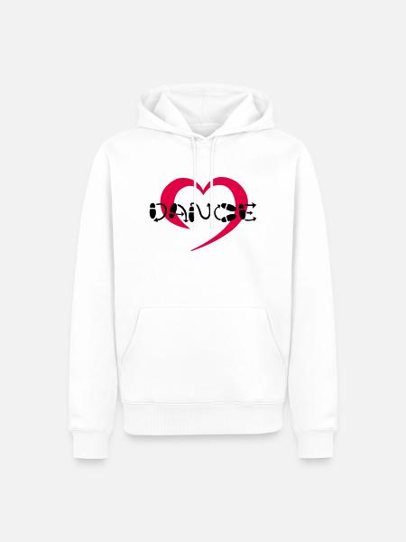 Hearty Dance - Sweat à capuche Premium bio Homme - blanc