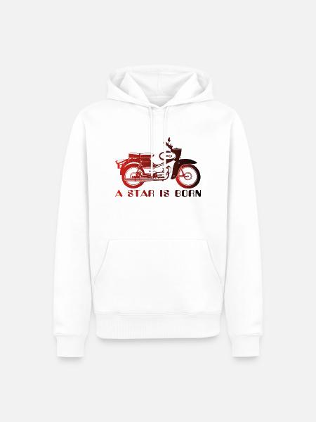 Simson Star is Born - Männer Premium Bio Hoodie - Weiß